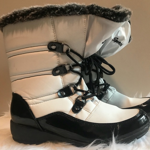 ✨SOLD✨Sporto Faux Fur Snow Winter Boots White - Picture 3 of 7